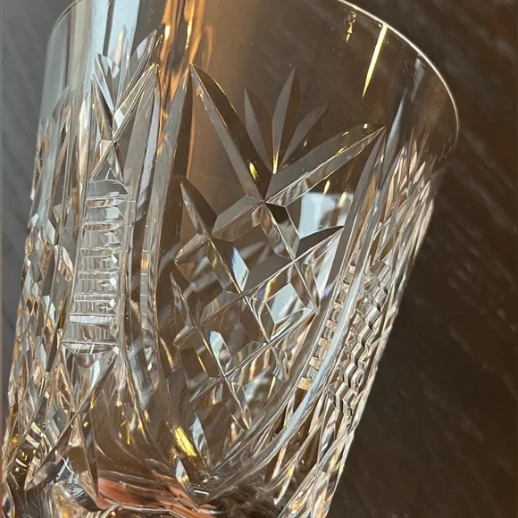 2 Waterford Water Goblets Crystal Clare (Cut) Pattern
